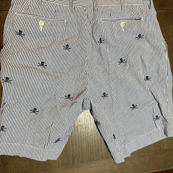 Limited edition seer sucker Ralph Lauren skull shorts - Picture 2 of 4